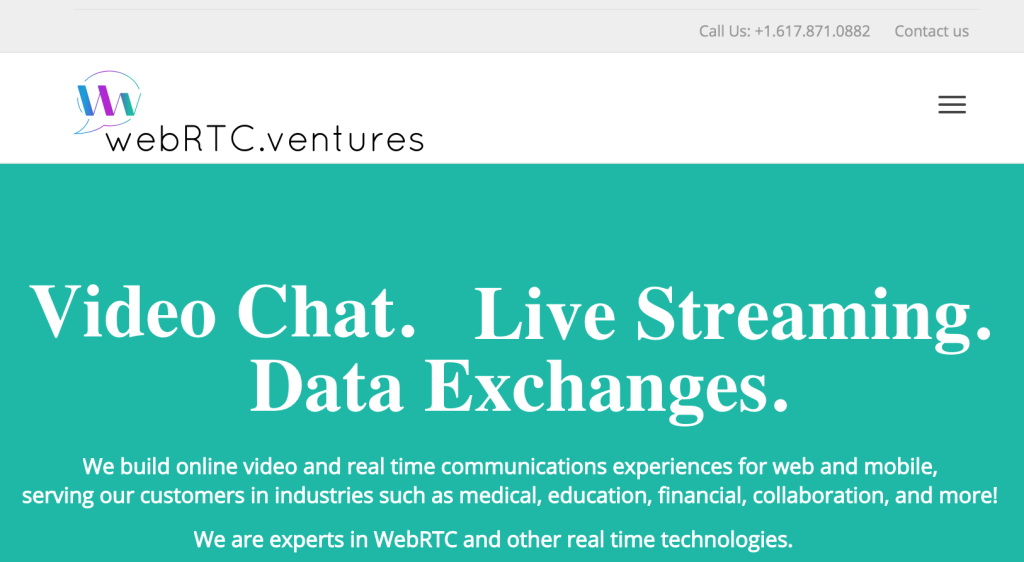 WebRTC.ventures - custom webrtc application development and design